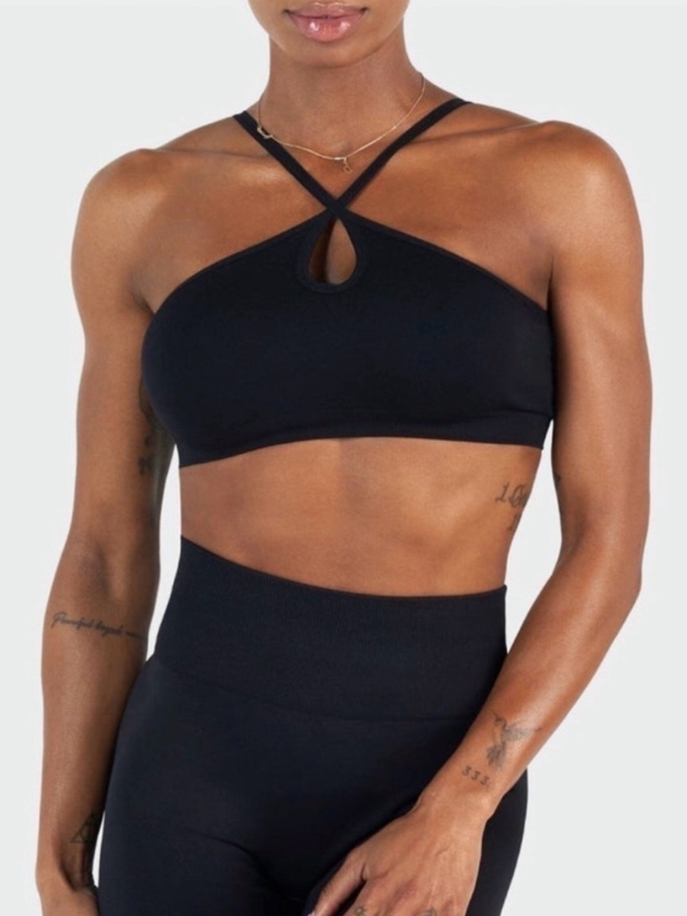 TLF Cosmic Seamless Keyhole Sports Bra Sz M